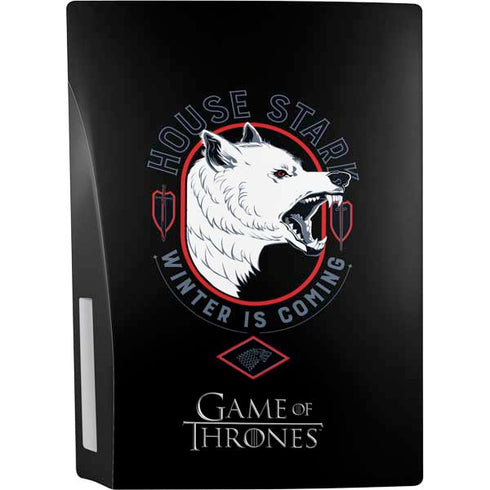 Game of Thrones: House Stark Direwolf PS5 Console Skin